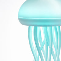 Detalle macro de la textura de los tentáculos en tono turquesa